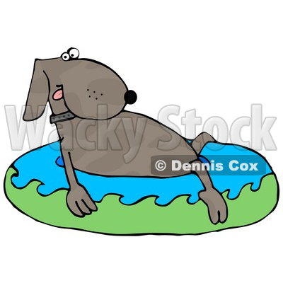 Cool Off On A Hot Summer Day Clipart Illustration   Dennis Cox  13232