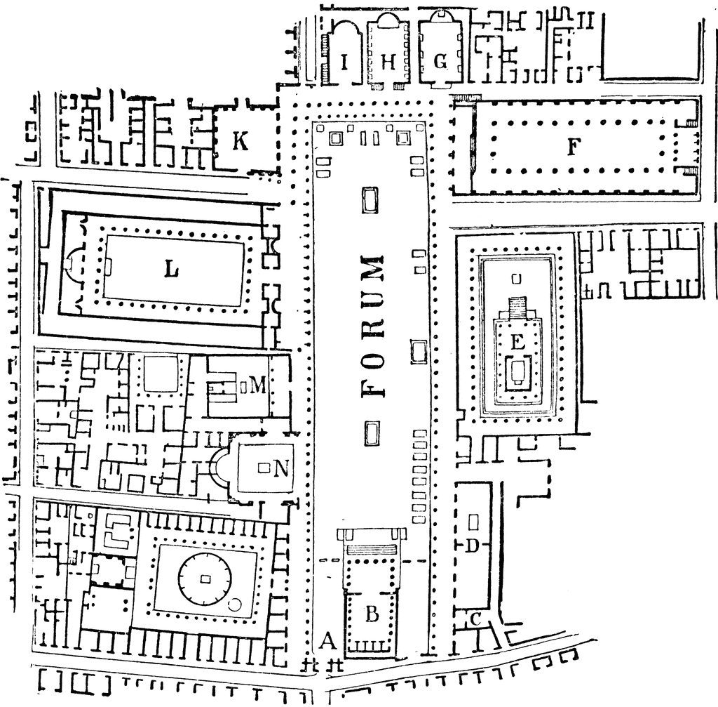 Forum Of Pompeii   Clipart Etc