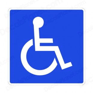 Handicap Sign Road Signs Decals Decal Sticker