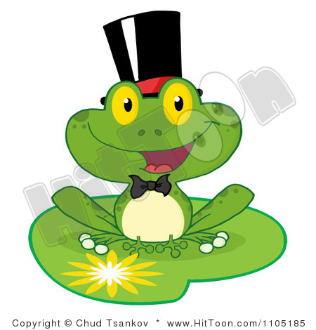 Happy Frog Clip Art 1105185 Clipart Happy Frog Groom On A Lilypad