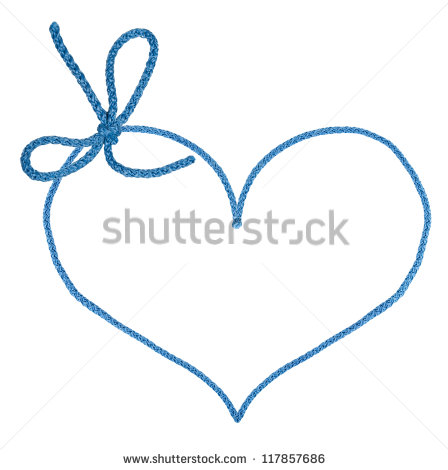 Heart Shaped Knot Clip Art Heart Shape Rope   Stock Photo
