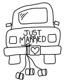 Just Married Car   Cre8tive Hands Repinned By Rainydayembrdry Www Etsy    