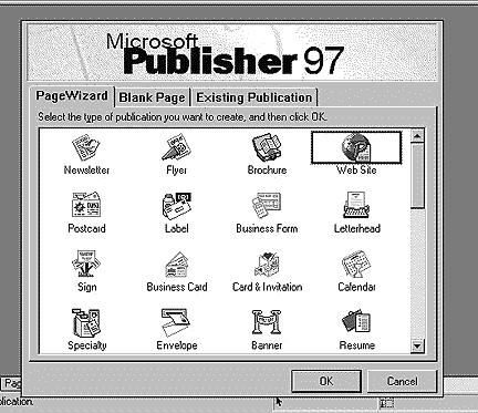 Microsoft Publisher 97 Clipart