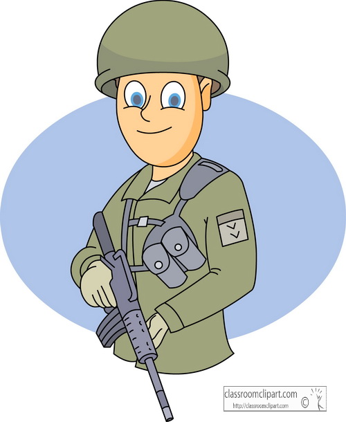 Military   Military Soldier 01   Classroom Clipart