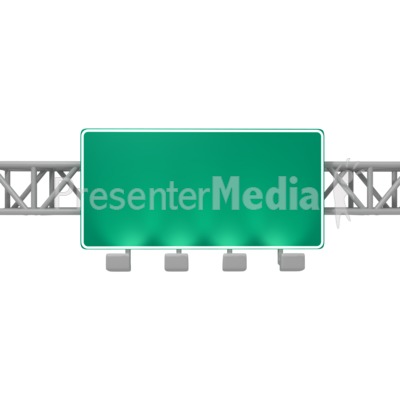 Overhead Freeway Sign   Signs And Symbols   Great Clipart For