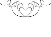 Purple Heart Accent Clipart Two Hearts Clipart Engraved Heart Clipart
