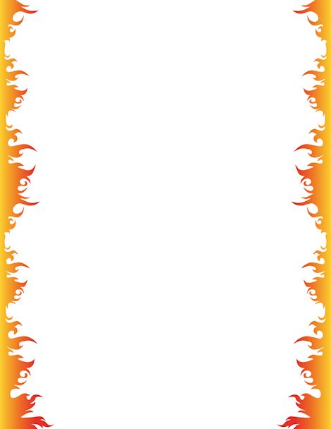 Related Fire Border Clip Art Fire Page Borders Flame Border