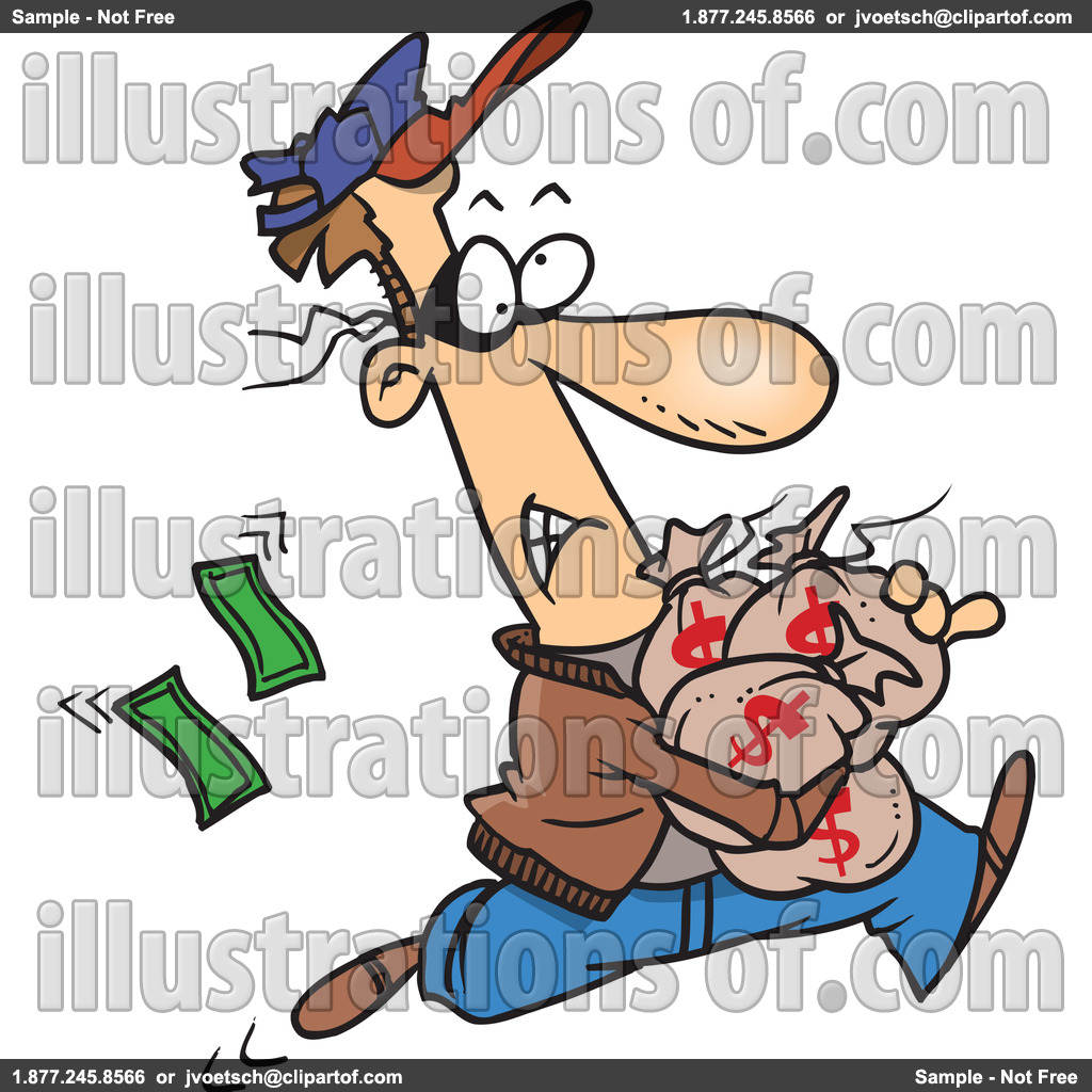 Robbery Clipart Royalty Free Rf Robber Clipart Illustration By Ron