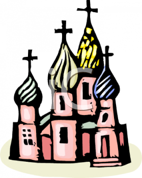 Royalty Free Russian Architecture Clipart