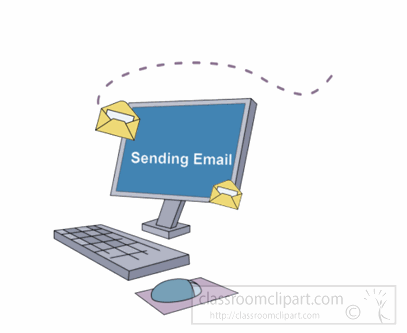 Animations   Sending Email Animation 10b   Classroom Clipart