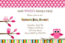 Birthday Party On 30 Owl Photo Party Invitations Baby Shower Birthday