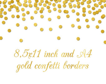     Clip Art Clipart   A4 And 8 5x11 Inch Gold Confetti Background