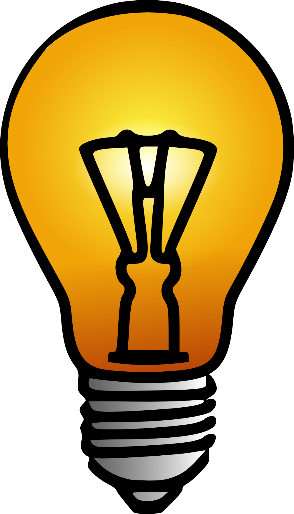 Clip Art  Light Bulb Bulb Openclipart Org Commons
