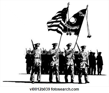 Clip Art   Military Presentation Of Flags  Fotosearch   Search Clipart