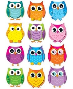 Colorful Owl On Pinterest   Owl Clip Art Vintage Owl And Owl Art