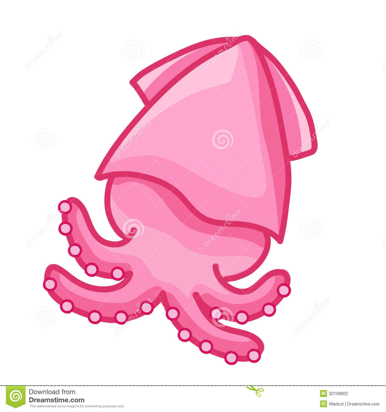 Cute Squid Clipart