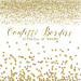 Gold Confetti Borders Glitter Confetti Clipart By Studiodenmark