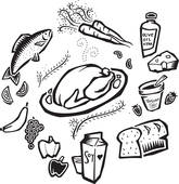 Healthy Food Clip Art An Illustration Of Foods In