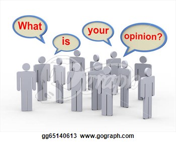 Illustration   3d People   What Is Your Opinion  Clip Art Gg65140613