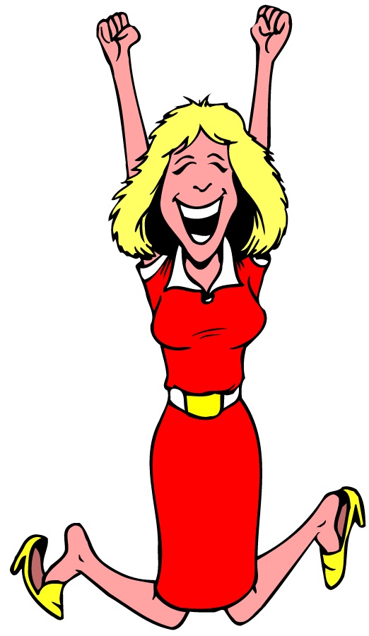 Jumping For Joy Clipart Woman Jumping For Joy