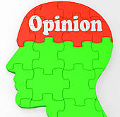 Opinion Mind Shows Feedback Surveying And Popularity   Royalty Free