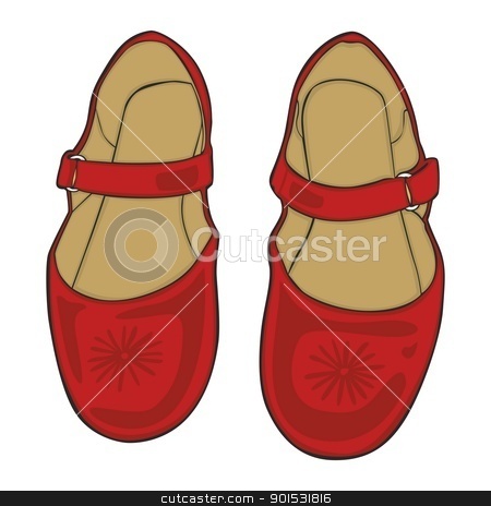 Pair Of Shoes Stock Vector Clipart Fully Editable Vector Illustration