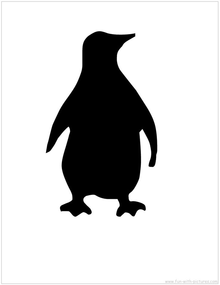 Pinguin   Sjablonen   Pinterest   Penguins Silhouette And Silhouette    