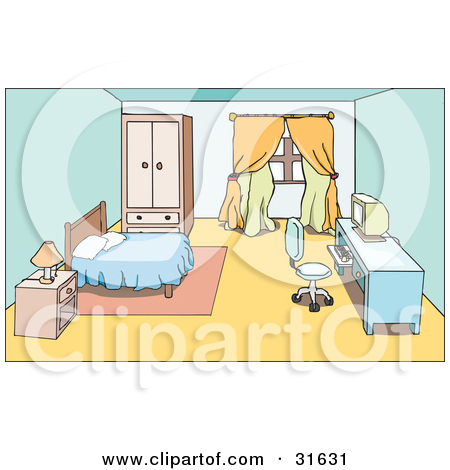 Poster Art Print  Cartoon Summer Camp Boy Looking At Bunk Beds By Ron
