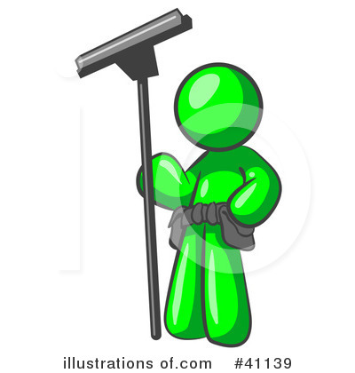 Royalty Free  Rf  Window Cleaner Clipart Illustration  41139 By Leo