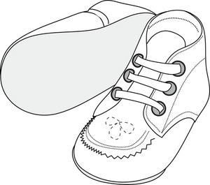 Shoes Clip Art Images Baby Shoes Stock Photos   Clipart Baby Shoes