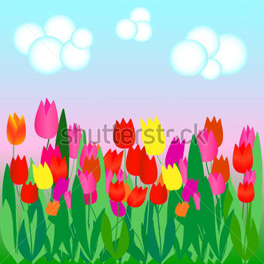 Source File Browse   Parks   Outdoor   Color Vector Tulip Field