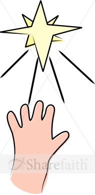 Tiny Hand Reaches For A Star   Baby Jesus Clipart