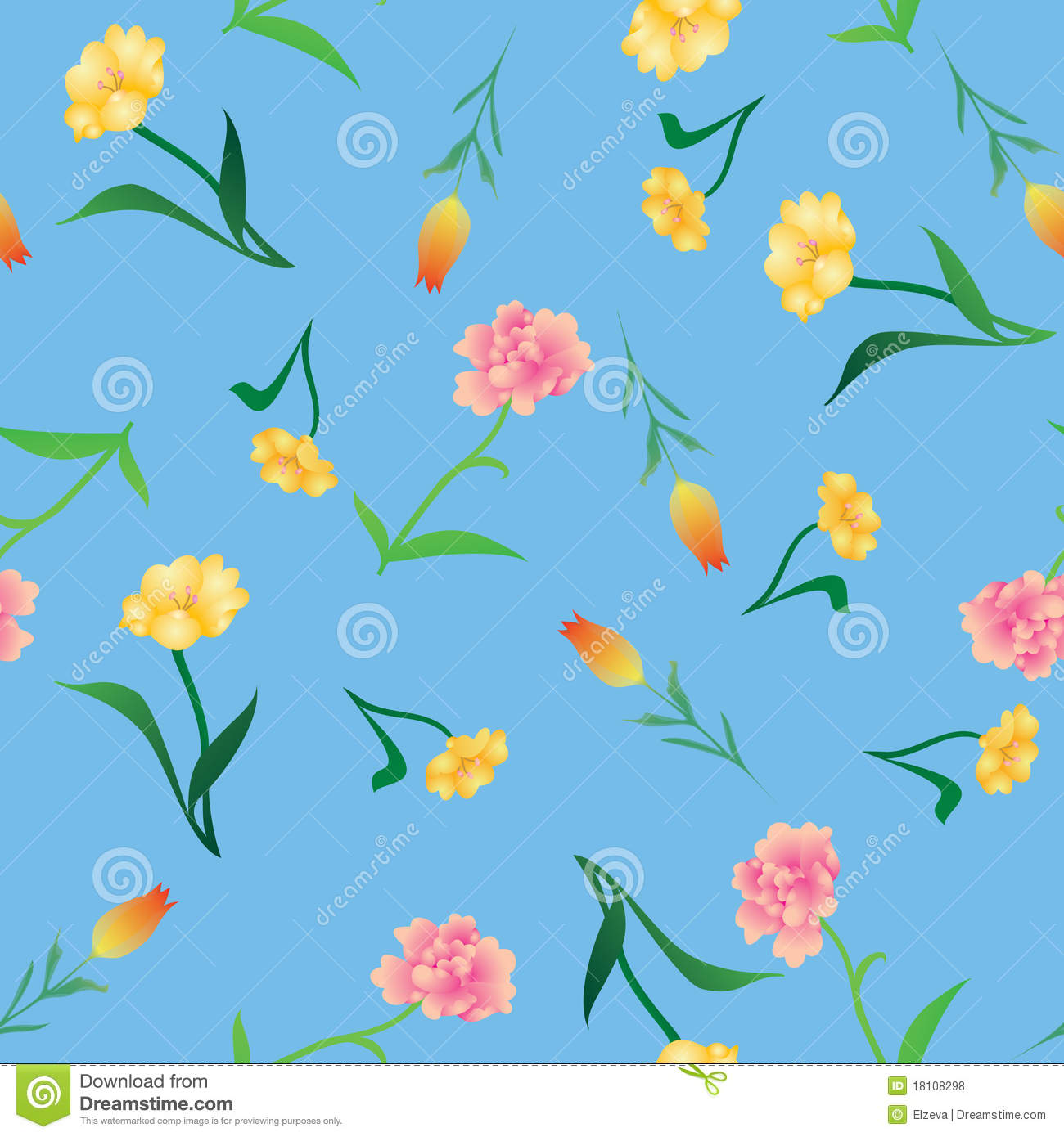 Various Flowers Background Royalty Free Stock Photos   Image  18108298