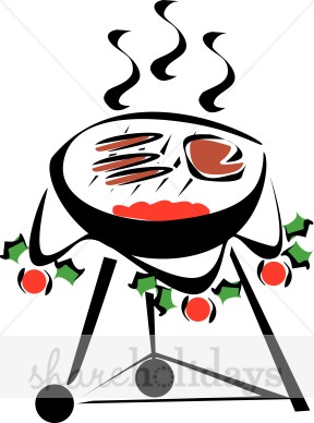 Christmas Barbecue Clipart