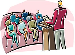 Clip Art Picture Of A Lecture   Clipart Panda   Free Clipart Images