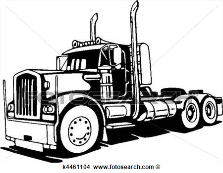 Clipart   Truck  Fotosearch   Search Clip Art Illustration Murals