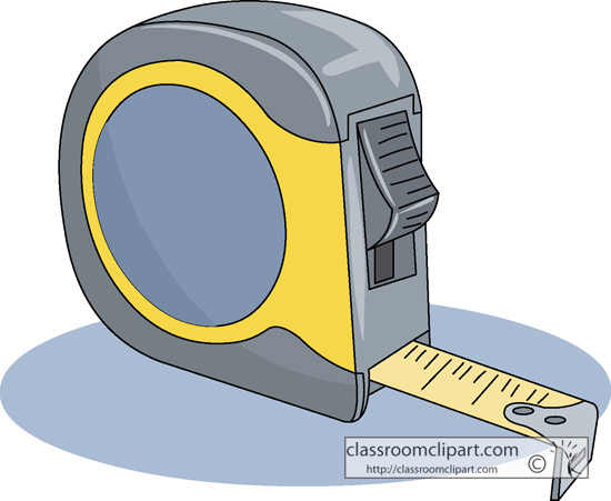 Construction   Measuring Tape 1211r   Classroom Clipart
