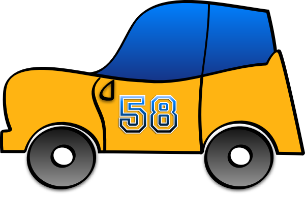 Funny Yellow Car Clip Art At Clker Com   Vector Clip Art Online