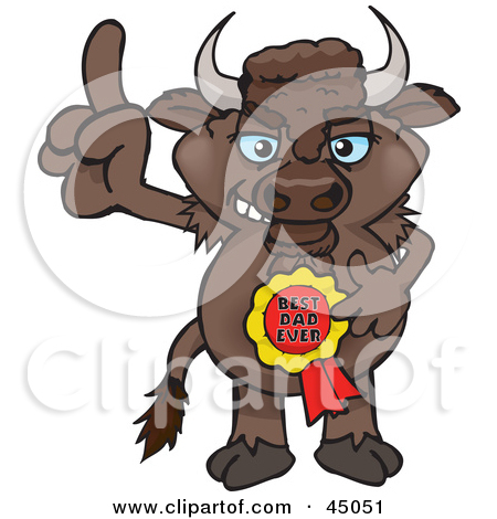 Royalty Free  Rf  Buffalo Cartoon Character Clipart   Illustrations  1