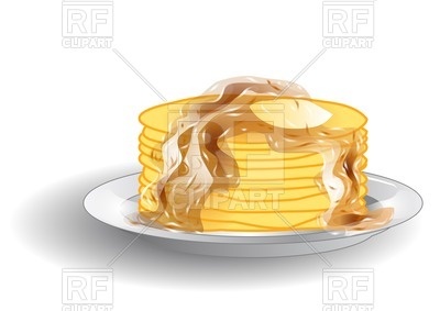 Stack Of Pancakes With Syrup On The Plate 27319 Food And Beverages    
