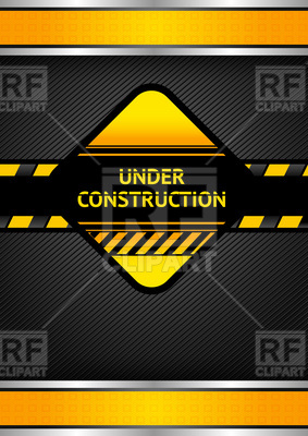 Under Construction Sign And Striped Tape Download Royalty Free Vector    