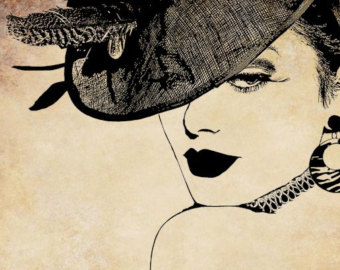 Woman Wearing Fancy Hat Png Clip Ar T Digital Image Download Glamorous