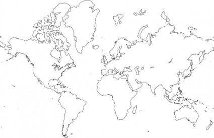 World Map Clip Art Free Vector In Open Office Drawing Svg    Svg    