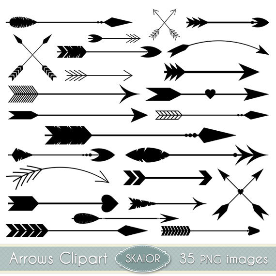 Arrows Clipart Vector Arrows Clip Art Tribal Digital Arrows Aztec    