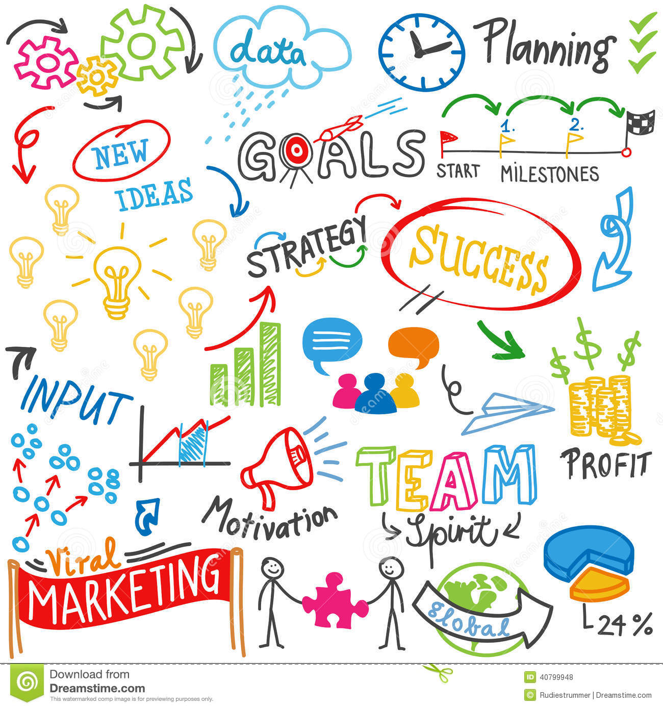 Business Strategy Clip Art Business Success Strategy Idea