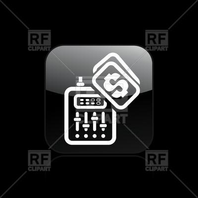 Dj S Sound Mixer With Price Tag Icon Download Royalty Free Vector    