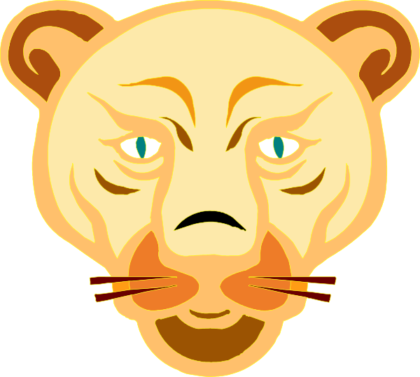Lion Face Cartoon Clip Art At Clker Com   Vector Clip Art Online    