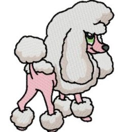 Love Poodles Adorable Machine Embroidery Designs Clipart