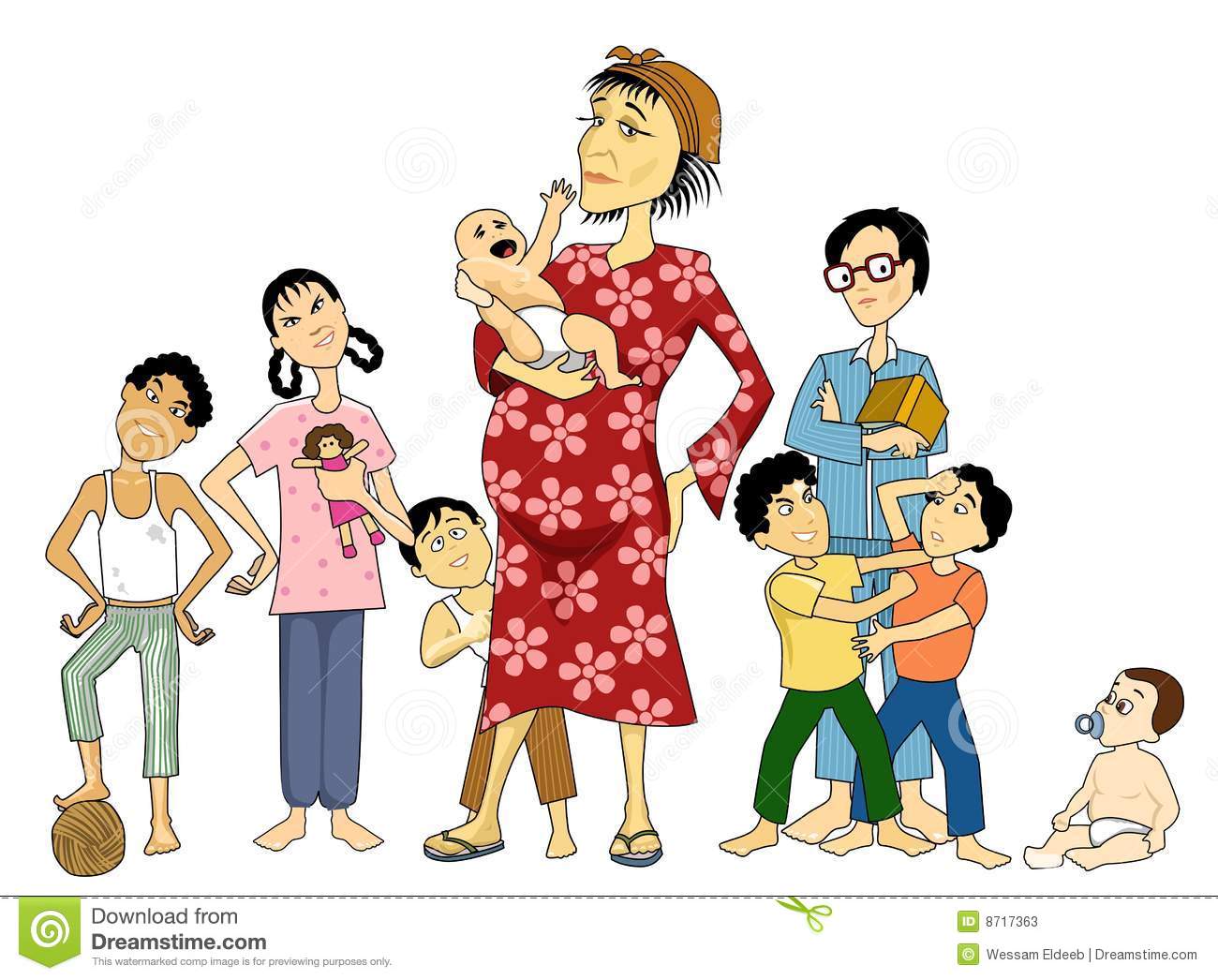 Poor Family Clipart Illustration Of A Poor Mother