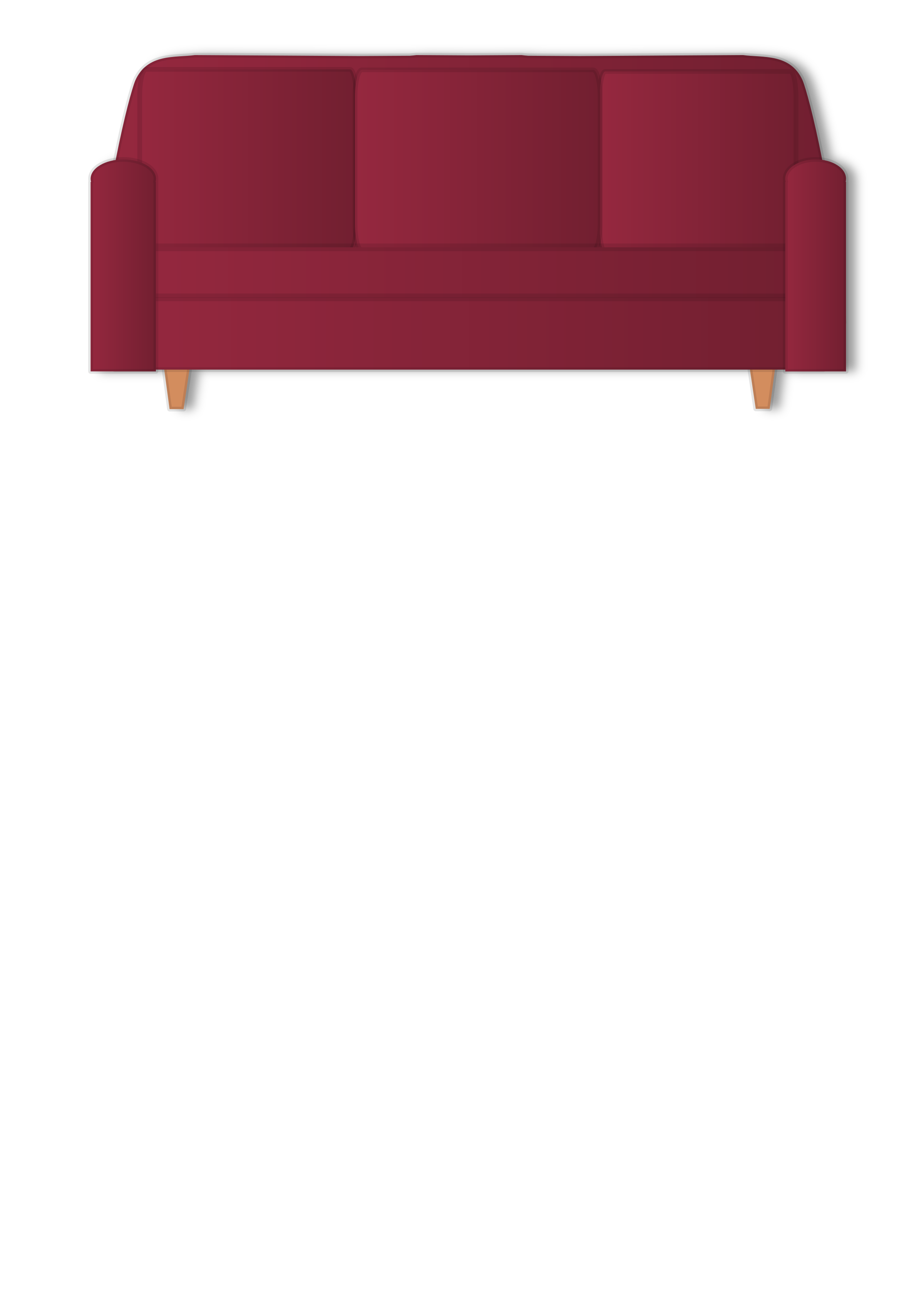 Red Couch By Yalnifj
